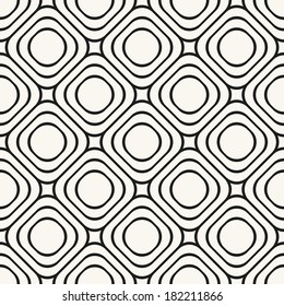 Vector seamless pattern. Modern stylish texture. Repeating geometric tiles with smooth rhombuses