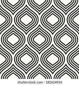 Vector seamless pattern. Modern stylish texture. Repeating abstract background