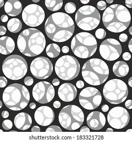 Vector seamless pattern. Modern stylish 3d texture of mesh.