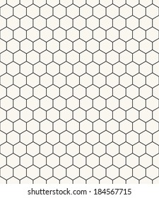 Vector seamless pattern. Modern stylish texture. Repeating geometric background with hexagons