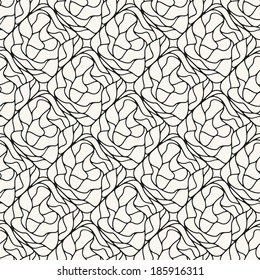 Vector seamless pattern. Modern stylish texture. Repeating geometric tiles with smooth rhombuses