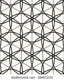 Vector seamless pattern. Modern stylish texture. Repeating geometric tiles