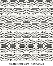 Vector seamless pattern. Modern stylish texture. Repeating geometric tiles with smooth triangles