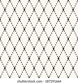 Vector seamless pattern. Modern stylish texture. Geometric ornament with linear rhombuses
