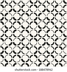 Vector seamless pattern. Modern stylish texture. Repeating geometric tiles. Geometric background with quadrants