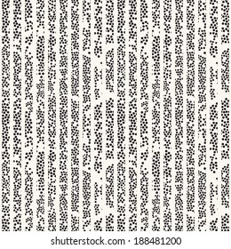 Vector seamless pattern. Modern stylish texture. Repeating striped background with chaotic dots