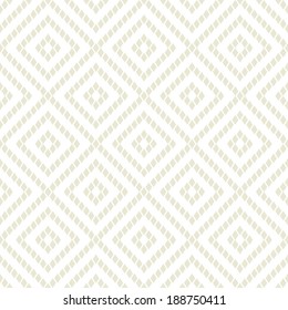 Vector seamless pattern. Modern stylish texture. Repeating geometric tiles with rhombuses. Subtle repeating background