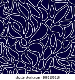Vector seamless pattern. Modern stylish abstract texture. Repeating hand-drawn silver spots from striped elements