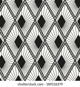 Vector seamless pattern. Modern stylish texture. Repeating geometric tiles with rhombuses