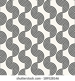 Vector seamless pattern. Modern stylish texture. Repeating geometric tiles