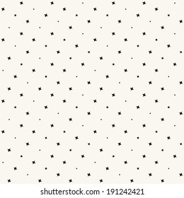 Vector seamless pattern. Modern stylish texture. Repeating geometric tiles with regular stars