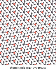 Vector seamless pattern. Modern stylish texture. Repeating geometric tiles. Ornate hexagons