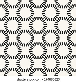 Vector seamless pattern. Modern stylish texture. Repeating geometric tiles. Ornate hexagons