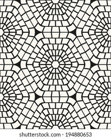 Vector seamless pattern. Modern stylish texture. Repeating geometric tiles. Ornate hexagons