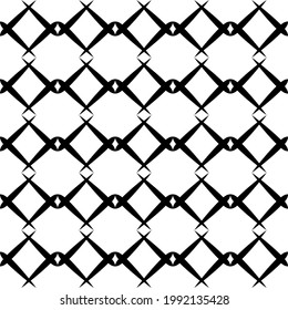 Vector seamless pattern. Modern stylish texture. Geometric ornament with ovals, rhombuses.