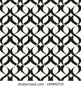 Vector seamless pattern. Modern stylish texture. Repeating abstract background. Stylish grid