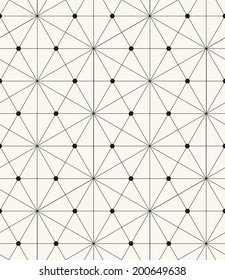 Vector seamless pattern. Modern stylish texture. Repeating geometric tiles with linear rhombuses