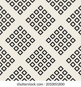 Vector seamless pattern. Modern stylish texture. Repeating geometric tiles with squares.