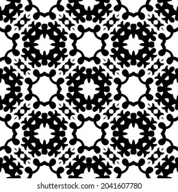 Vector seamless pattern. Modern stylish abstract texture. Repeating ornate tiles.