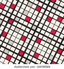 Vector seamless pattern. Modern stylish texture. Repeating geometric tiles