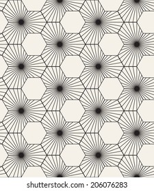 Vector seamless pattern. Modern stylish texture. Repeating geometric tiles. Elegance hexagonal scales