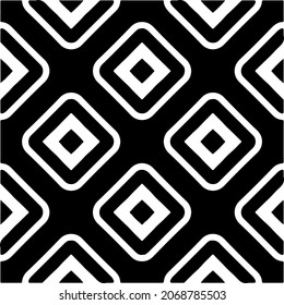 Vector seamless pattern. Modern stylish texture. Composition from regularly repeating geometrical element. Monochrome, simple. Vector illustrations. Black and white pattern.