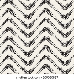 Vector seamless pattern. Modern stylish texture. Repeating geometric tiles. Hatched zigzag