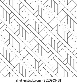 Patrón veloz. Textura moderna y elegante. Ornamento geométrico frecuente con líneas angulares y verticales. Fondo monocromo, lineal abstracto.