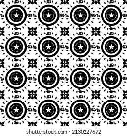 Vector seamless pattern. Modern stylish texture. Repeating geometric tiles with linear hexagonal grid. Hipster monochrome print. Trendy graphic design for out clothes test equipment, interior.