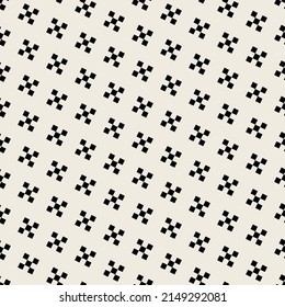 Vector seamless pattern. Modern stylish texture. Geometric simple design with squares. Minimal monochrome square grid.