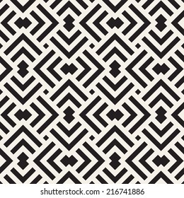 Vector seamless pattern. Modern stylish texture. Geometric ornament with striped rhombuses