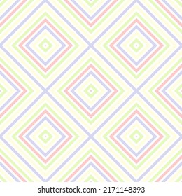 Vector seamless pattern. Modern stylish geometric ornament with colorful striped triangles and squares.