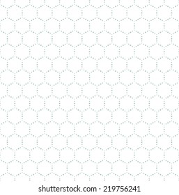 Vector seamless pattern. Modern stylish texture. Repeating geometric tiles. Fine hexagons from circles