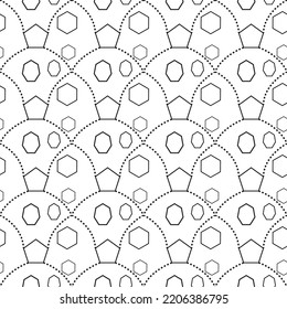 Vector seamless pattern. Modern stylish texture.Endless Abstract Background

