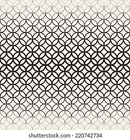 Vector seamless pattern. Modern stylish texture. Repeating geometric tiles. Halftone linear grid