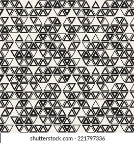 Vector seamless pattern. Modern stylish texture. Repeating geometric tiles. Composition from triangles