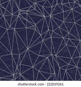 Vector seamless pattern. Modern stylish texture. Repeating geometric tiles with smooth grid. Abstract mesh background. 