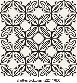 Vector seamless pattern. Modern stylish texture. Repeating geometric tiles with dotted rhombuses