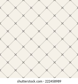 Vector seamless pattern. Modern stylish texture. Repeating geometric tiles with linear rhombuses