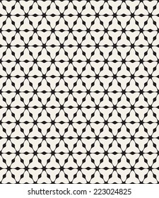 Vector seamless pattern. Modern stylish texture. Repeating geometric tiles with linear triangles and circles