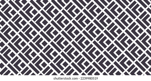 Vector seamless pattern. Modern stylish texture. Repeating geometric tiles with striped squares.