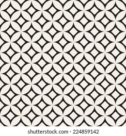 Vector seamless pattern. Modern stylish texture. Repeating geometric tiles