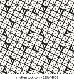 Vector seamless pattern. Modern stylish texture. Repeating geometric tiles with triangles