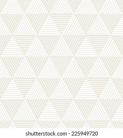 Vector seamless pattern. Modern stylish texture. Repeating geometric tiles from striped triangles