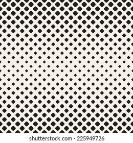 Vector seamless pattern. Modern stylish texture. Repeating geometric tiles. Halftone from smooth rhombuses