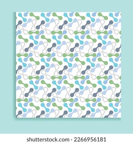 Vector seamless pattern. Modern stylish texture. Repeated retro geometric pattern with hexagonal tiles