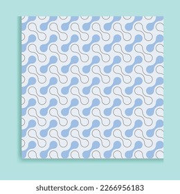 Vector seamless pattern. Modern stylish texture. Repeated retro geometric pattern with hexagonal tiles