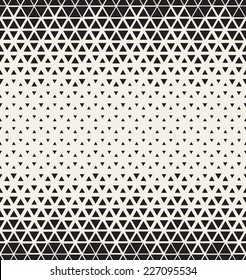 Vector seamless pattern. Modern stylish texture. Repeating geometric tiles from triangles. Monochrome grid with thickness which changing towards the center