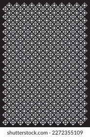 Vector seamless pattern. Modern stylish square shape, set against a black background.
