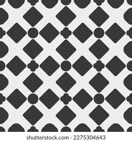 Vector seamless pattern. Modern stylish texture. Repeating geometric tiles with simple elements